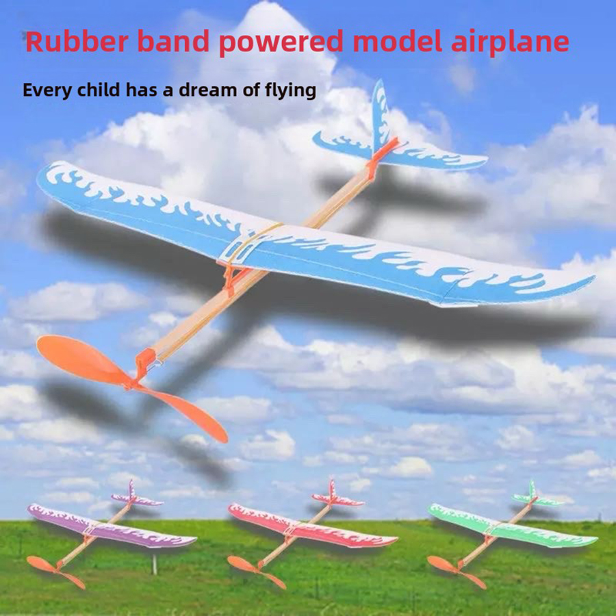 Outdoor Games For Kids - DIY Rubber Band Airplanes Powered Glider