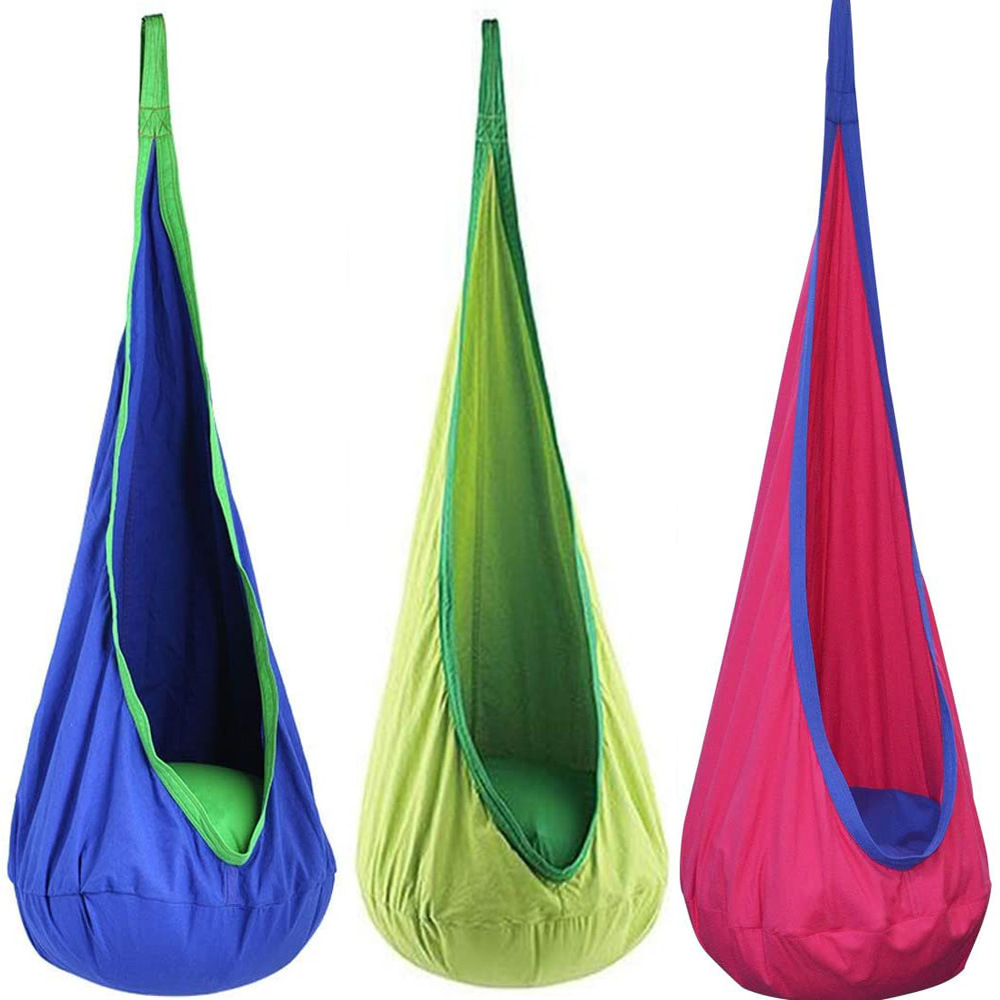 Kids Outdoor Lawn Chair - New Children's Hanging Chair Portable Parachute