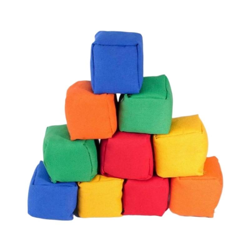 Kids Outdoor Bean Bag - Colorful Mini Cloth Bean Bags Portable