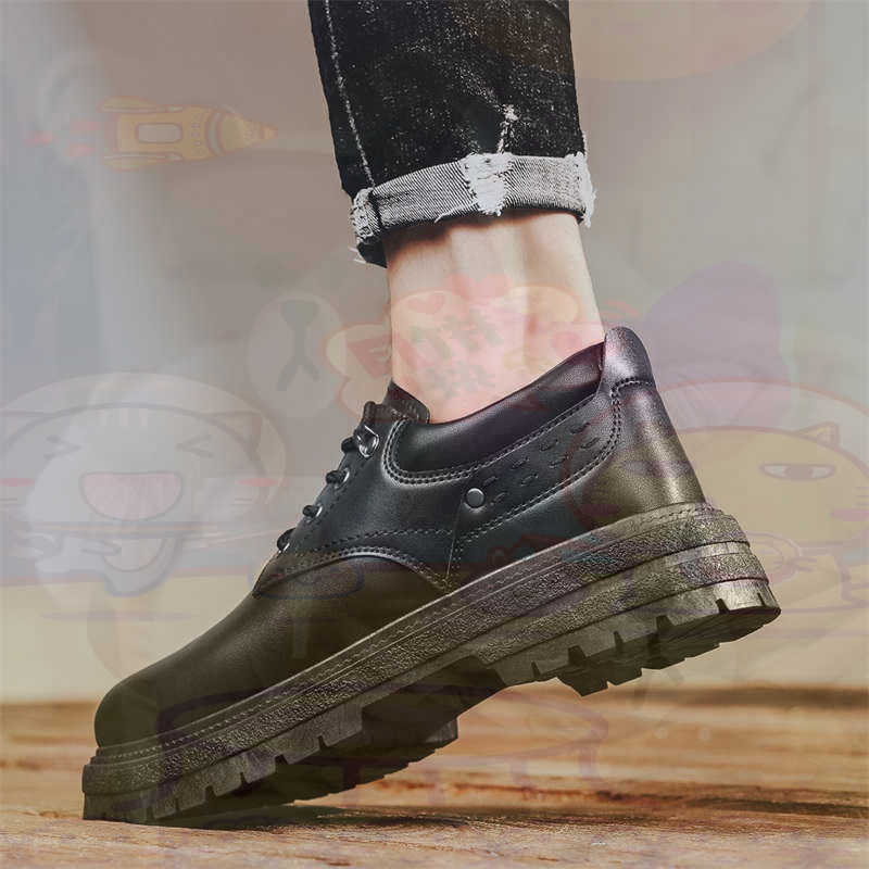 Kids Outdoor Ideas - Dark Natural Leather Fashion Trainers Tennis