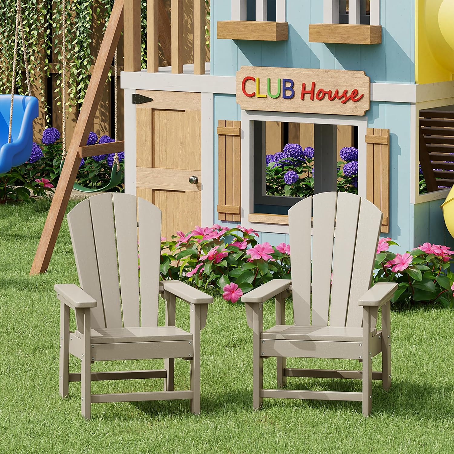 Kids Outdoor Lawn Chair - Kids Outdoor Chair Set of 2,