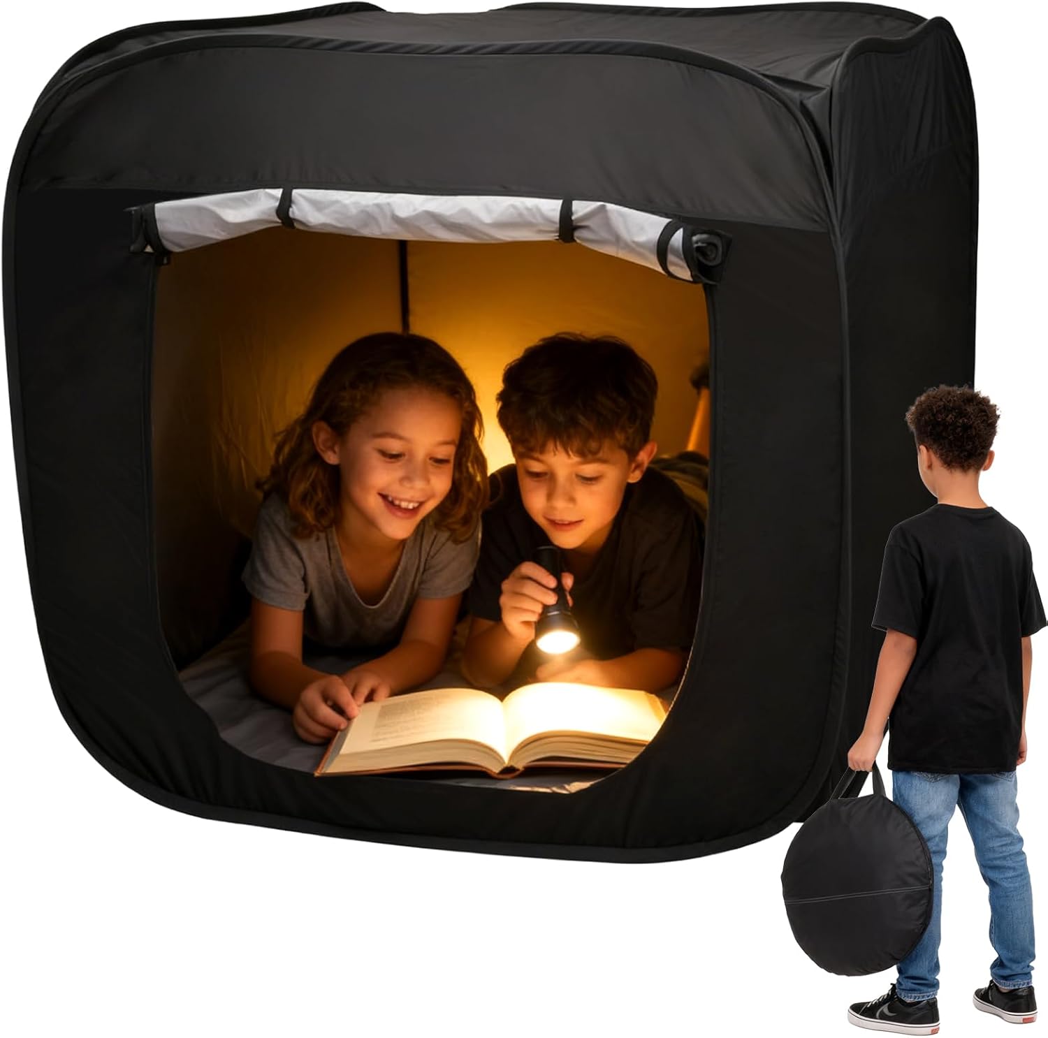 Kids Outdoor Play Table - Sensory Tent for Kids 37.4 in