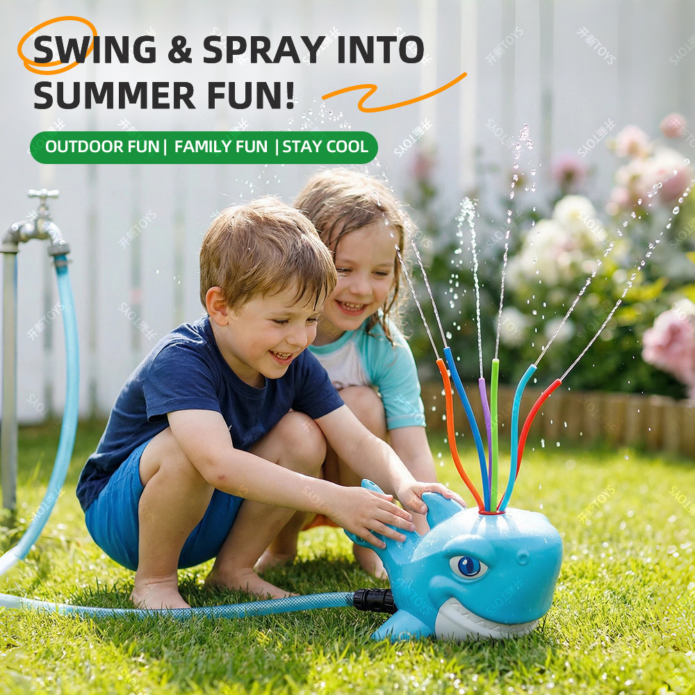 Cartoon Shark Sprinkler Outdoo - đánh giá và giá Kids Outdoor Yard Tools