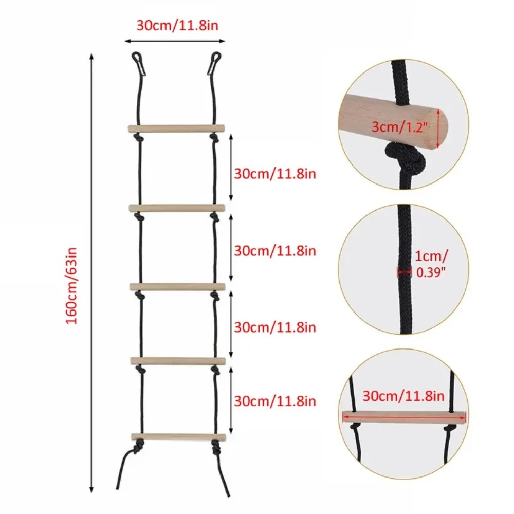 Children Climbing Rope Ladder  - đánh giá và giá Kids Outdoor Swing