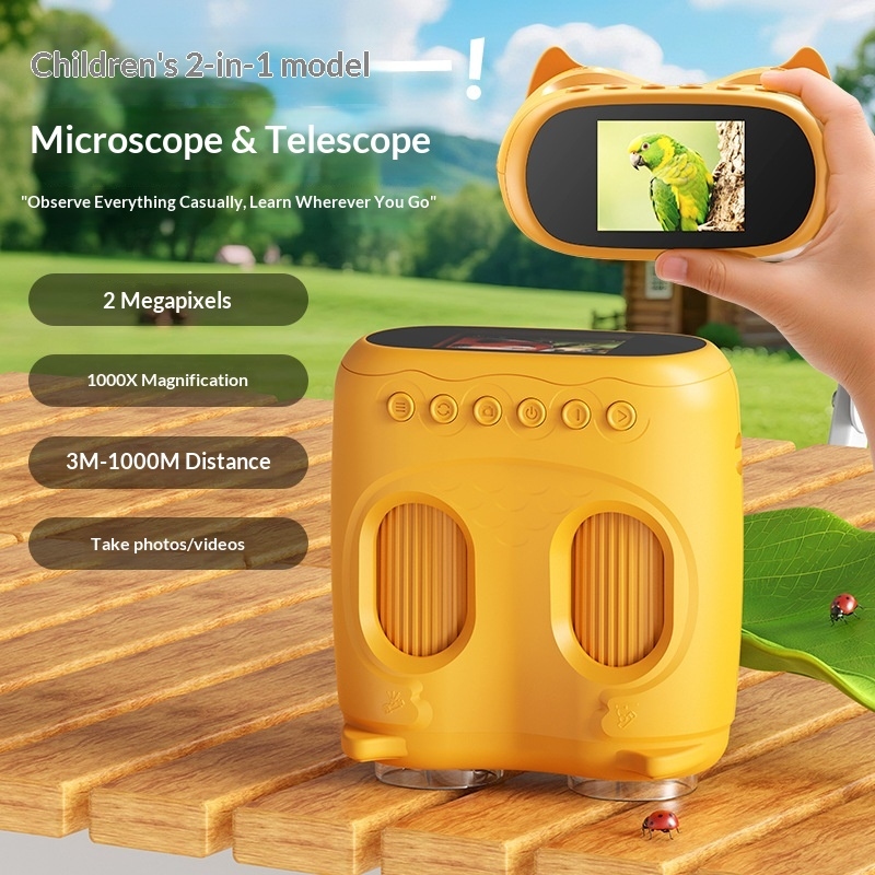 2-in-1 Educational Kids Binocu - đánh giá và giá Kids Outdoor Microscope