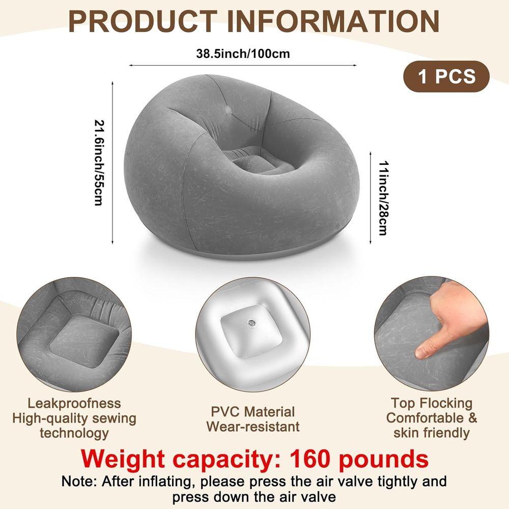 Inflatable Bean Bag Chairs, Gr - đánh giá và giá Kids Outdoor Bean Bag