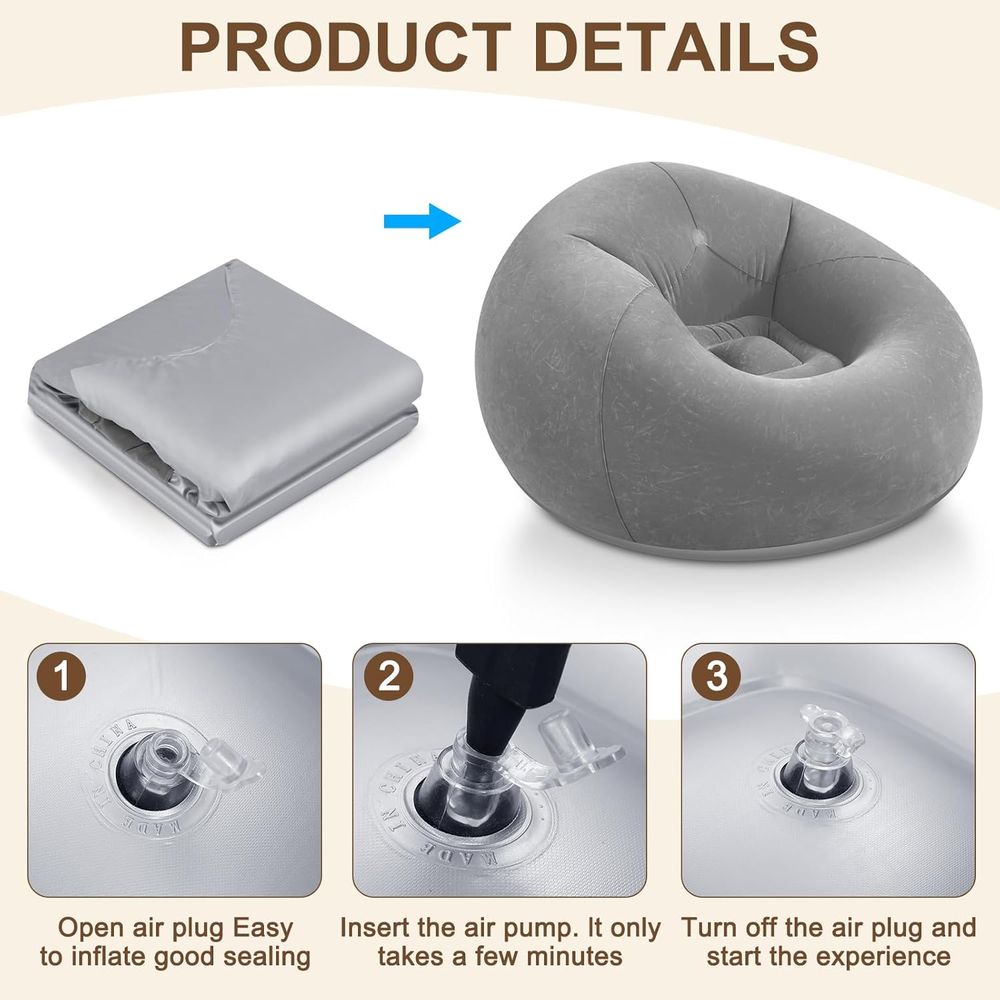 Inflatable Bean Bag Chairs, Gr - đánh giá và giá Kids Outdoor Bean Bag