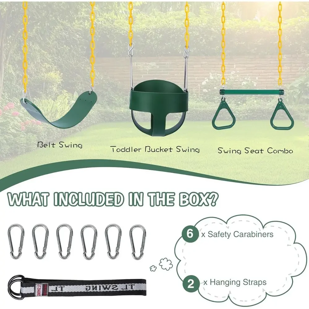 Outdoor Combo Swing Set with R - đánh giá và giá Kids Outdoor Swing