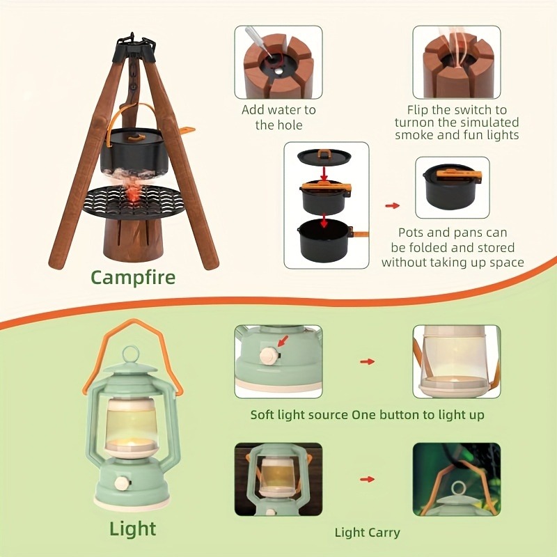 Kids Camping Set Toy Outdoor E - đánh giá và giá Kids Outdoor Teepee