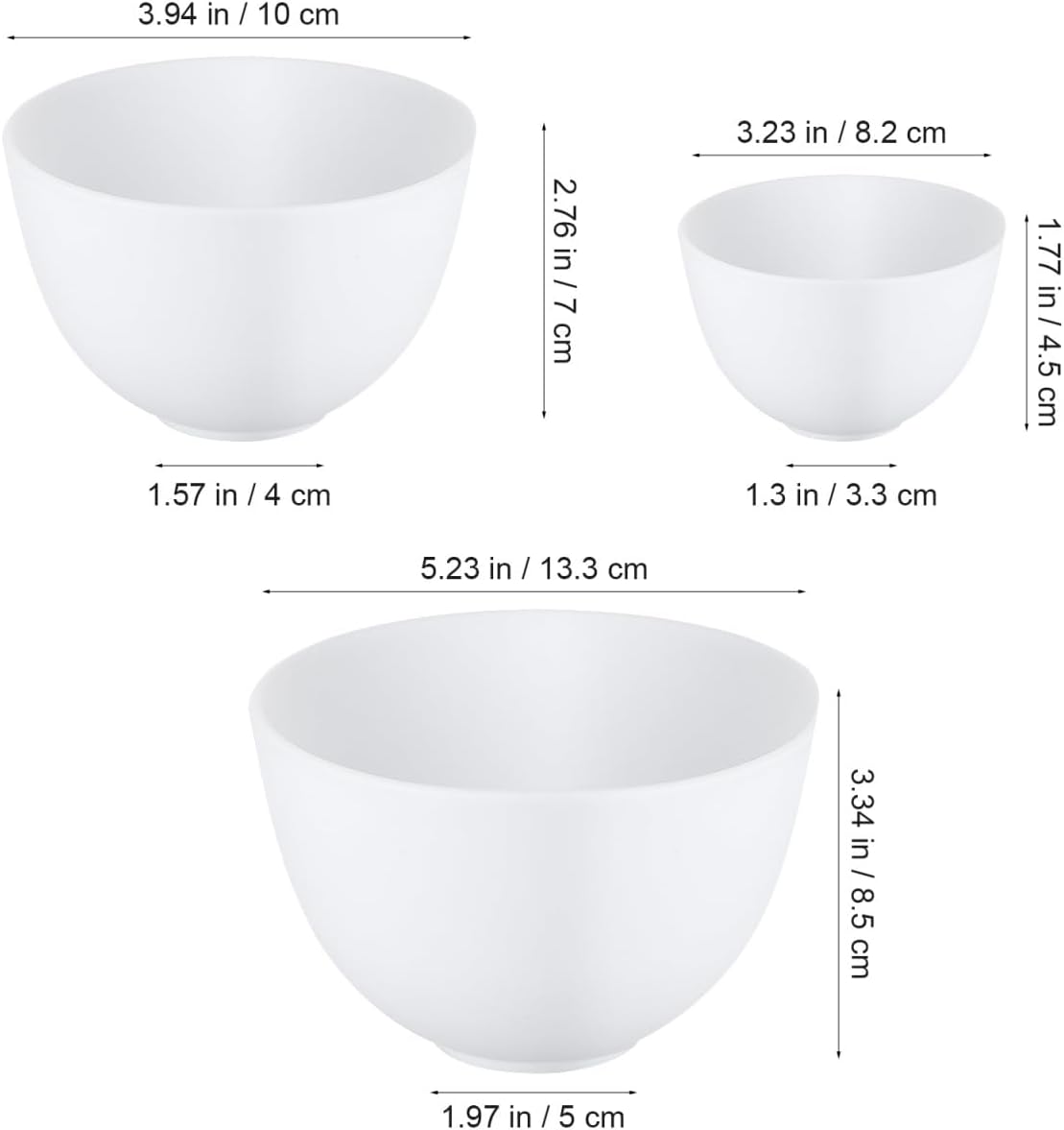3pcs/set Silicone Bowls White  - đánh giá và giá Muddy Puddle Suit