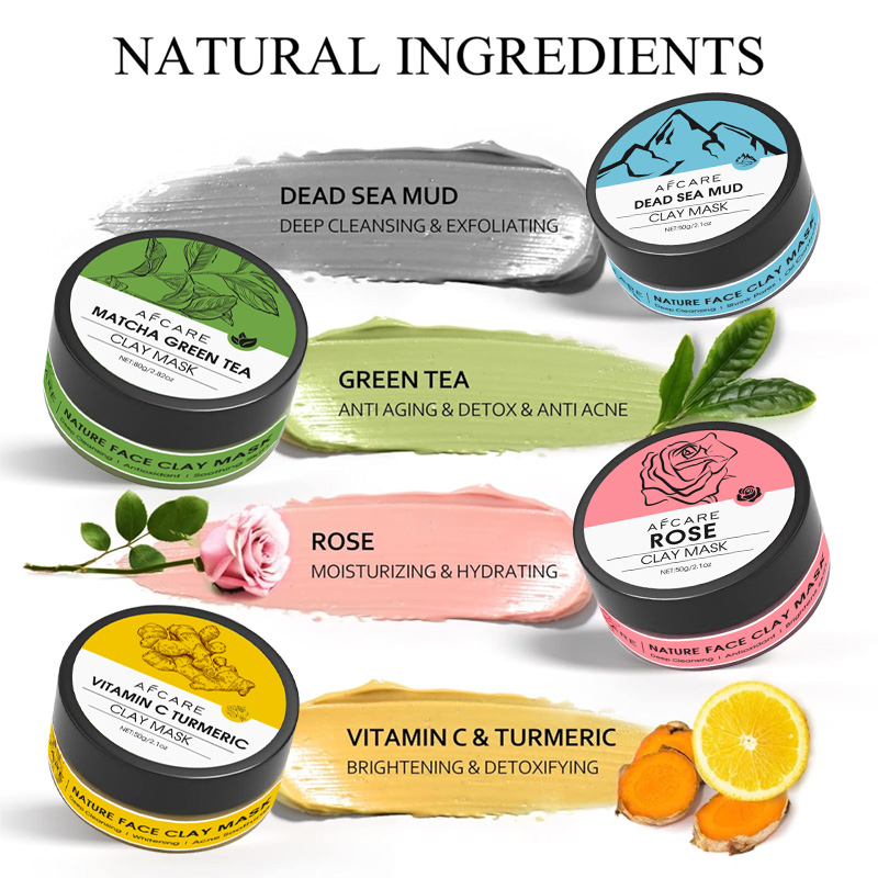 4 Pcs Clay Facial Mask Set Tur - đánh giá và giá Muddy Puddle Suit
