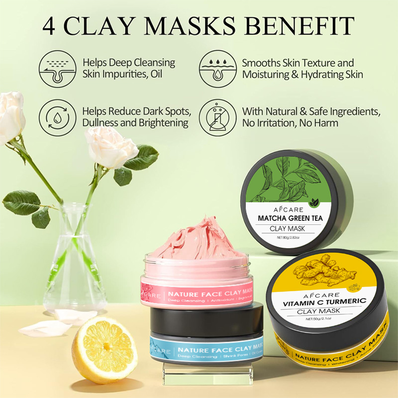 4 Pcs Clay Facial Mask Set Tur - đánh giá và giá Muddy Puddle Suit