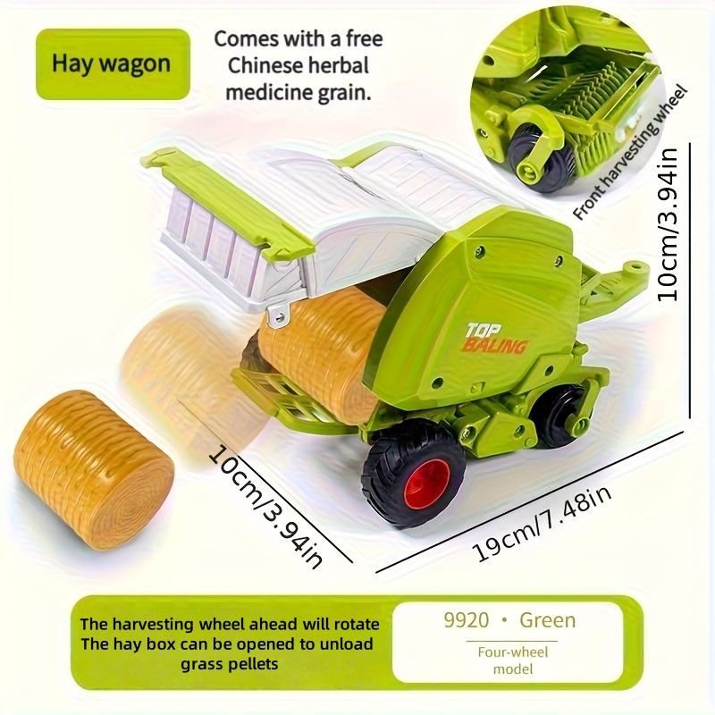 1:24 Inertial Farm Tractor wit - đánh giá và giá Kids Outdoor Entertainment