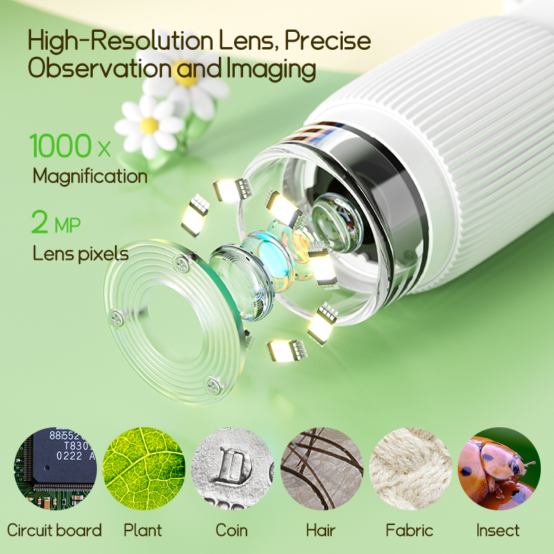 2.0 Inch Mini Pocket Microscop - đánh giá và giá Kids Outdoor Microscope
