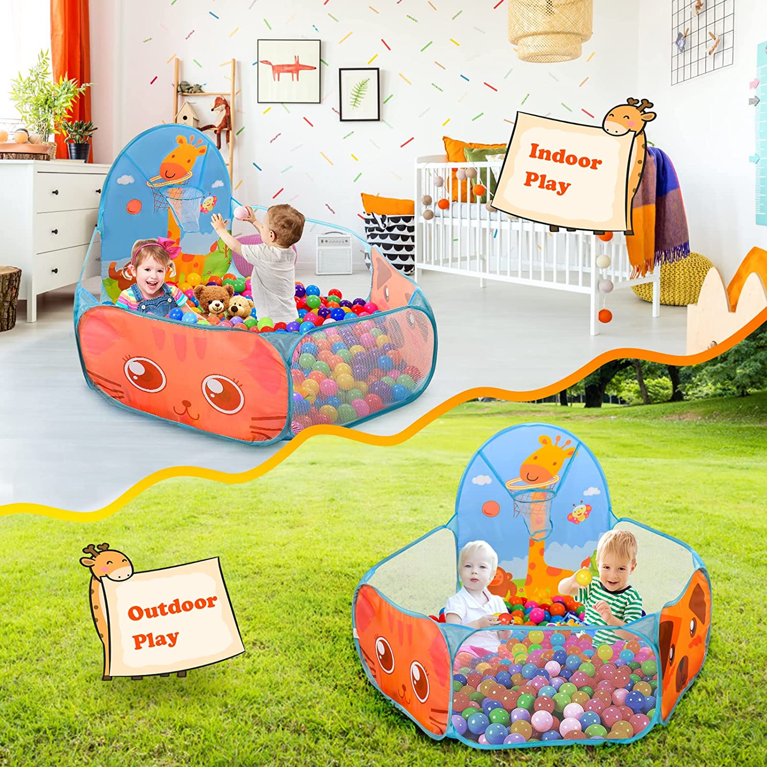 1.2M Children's Pool Balls Fol - đánh giá và giá Kids Outdoor Teepee