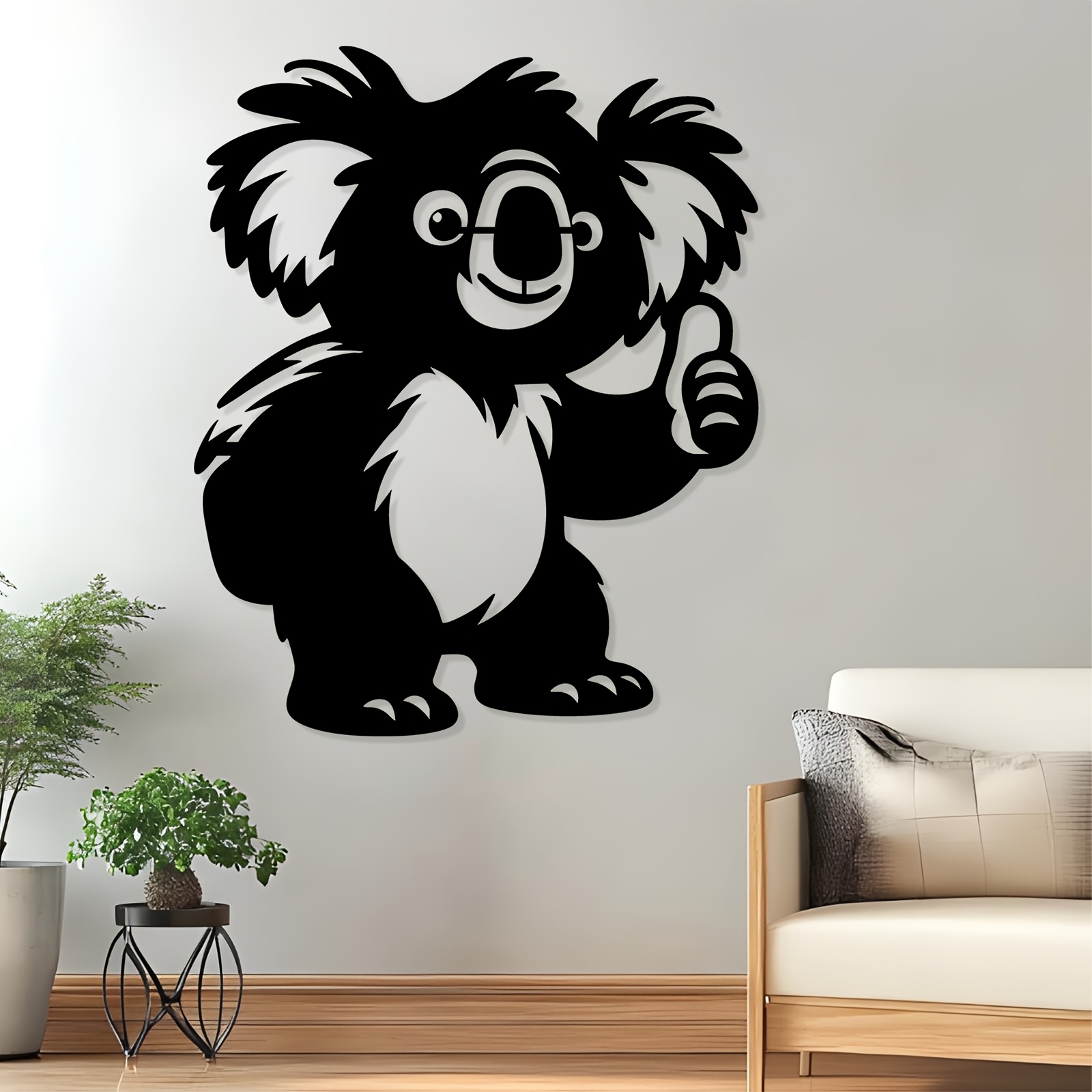 1PC Cute Koala Aluminum Metal  - đánh giá và giá Kids Outdoor Fence