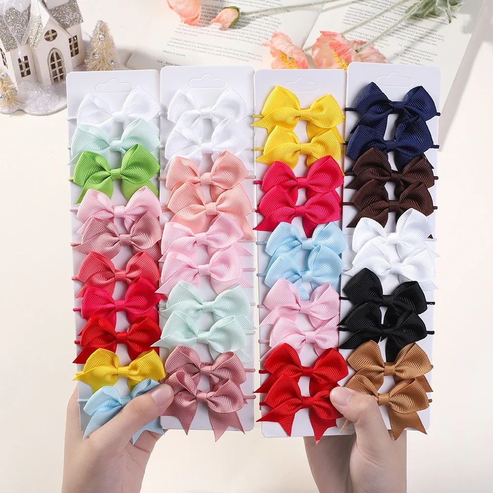 10Pcs Bows Elastic Hair rubber - đánh giá và giá Kids Outdoor Decor