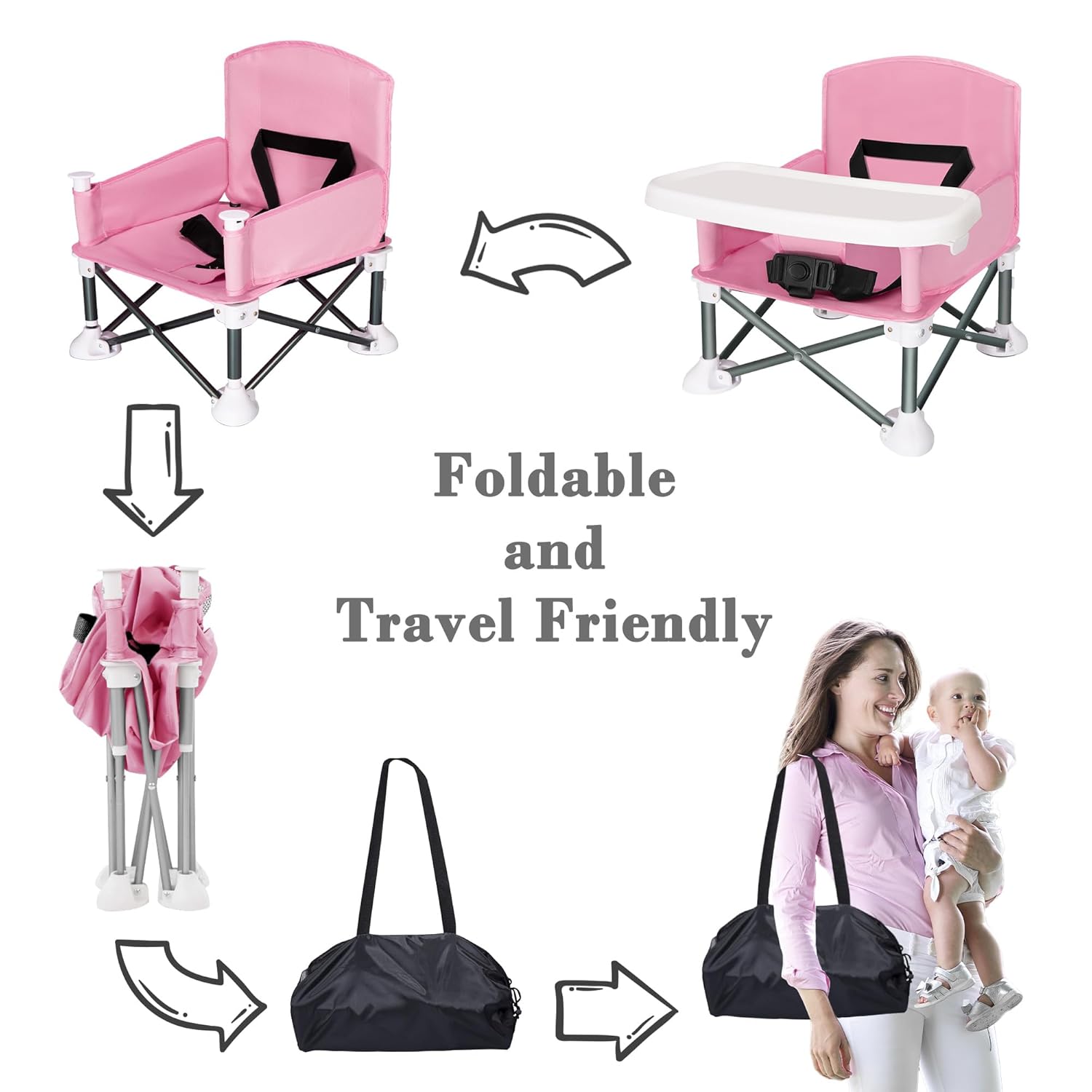 Portable Baby Seat Travel Comp - đánh giá và giá Kids Outdoor Lawn Chair