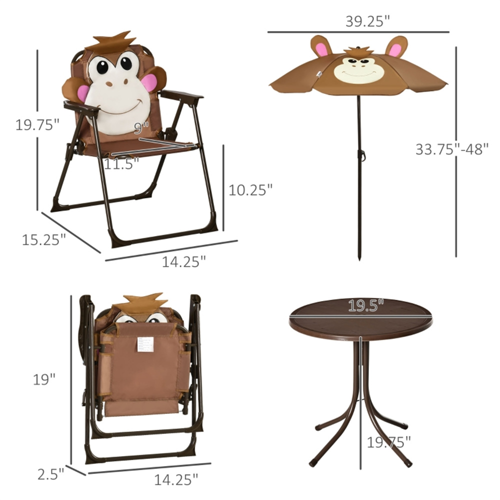 Cute Monkey Kids Patio Table C - đánh giá và giá Kids Outdoor Lawn Chair