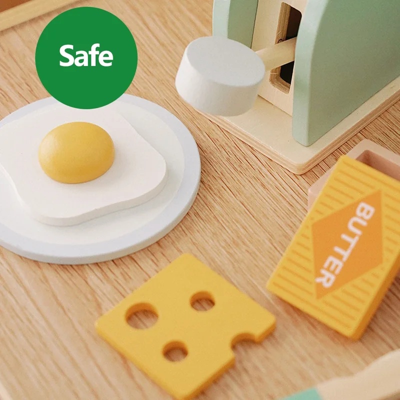 Wooden Simulation Toaster Toy  - đánh giá và giá Kids Outdoor Mud Kitchen Accessories