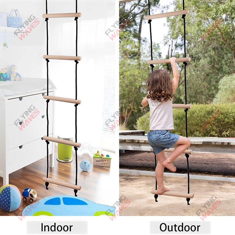 Children Climbing Rope Ladder  - đánh giá và giá Kids Outdoor Swing