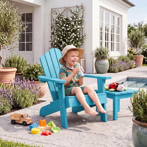 Kids Adirondack Chair, All-Wea - đánh giá và giá Kids Outdoor Adirondack Chair