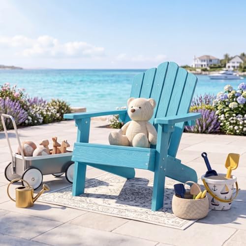 Kids Adirondack Chair, All-Wea - đánh giá và giá Kids Outdoor Adirondack Chair