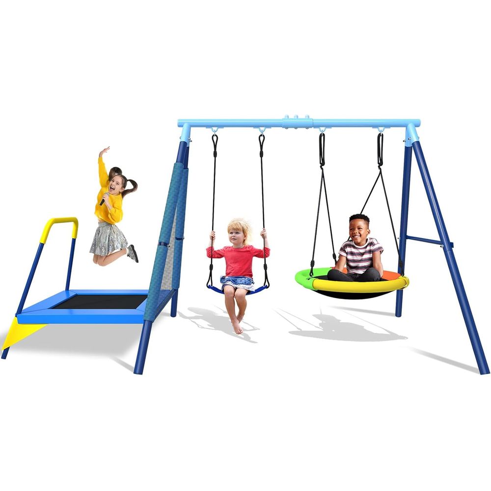 3-in-1 Kids Swing t with Tpoli - đánh giá và giá Kids Outdoor Zone