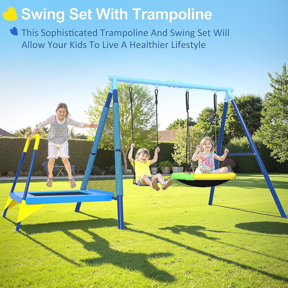 3-in-1 Kids Swing t with Tpoli - đánh giá và giá Kids Outdoor Zone