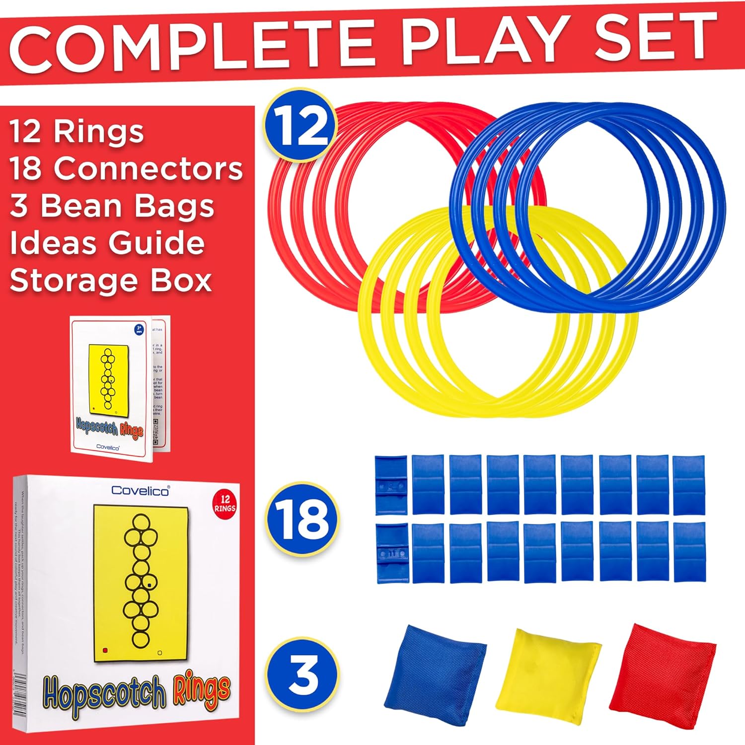 Hopscotch Rings, 12 x 11 Inch  - đánh giá và giá Kids Outdoor Bean Bag