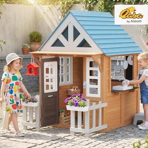 Outdoor Playhouse with Pet Doo - đánh giá và giá Kids Outdoor Fence