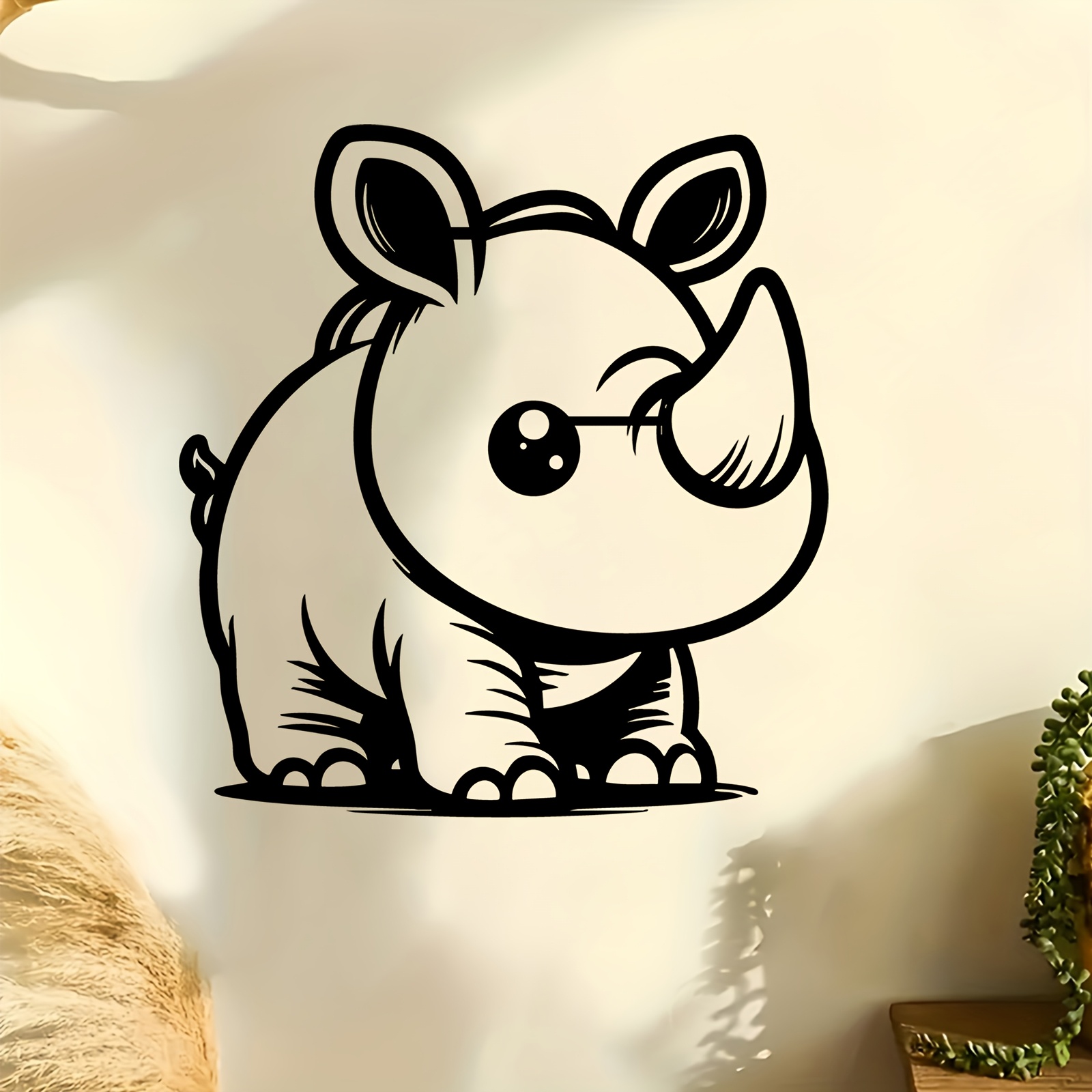 Cute Rhino Metal Wall Art, Rus - đánh giá và giá Kids Outdoor Fence