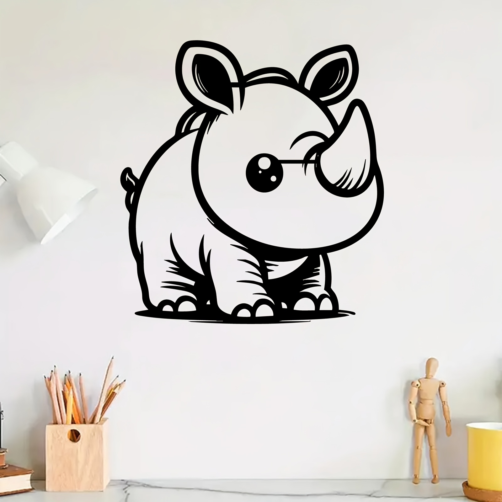 Cute Rhino Metal Wall Art, Rus - đánh giá và giá Kids Outdoor Fence