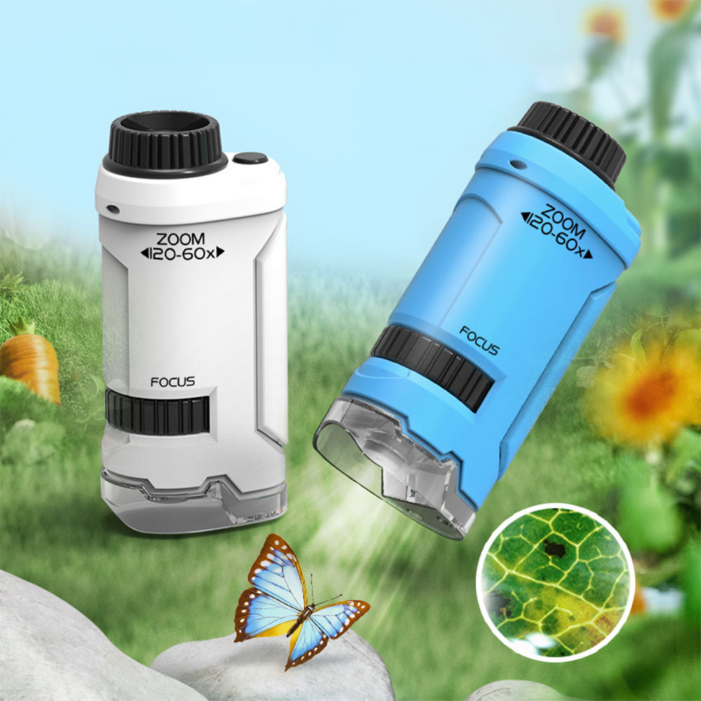 New 60x-120x Handheld Microsco - đánh giá và giá Kids Outdoor Microscope