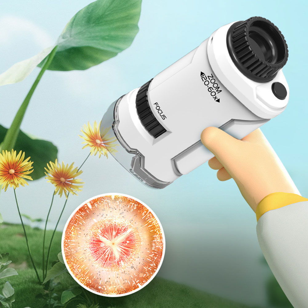 New 60x-120x Handheld Microsco - đánh giá và giá Kids Outdoor Microscope