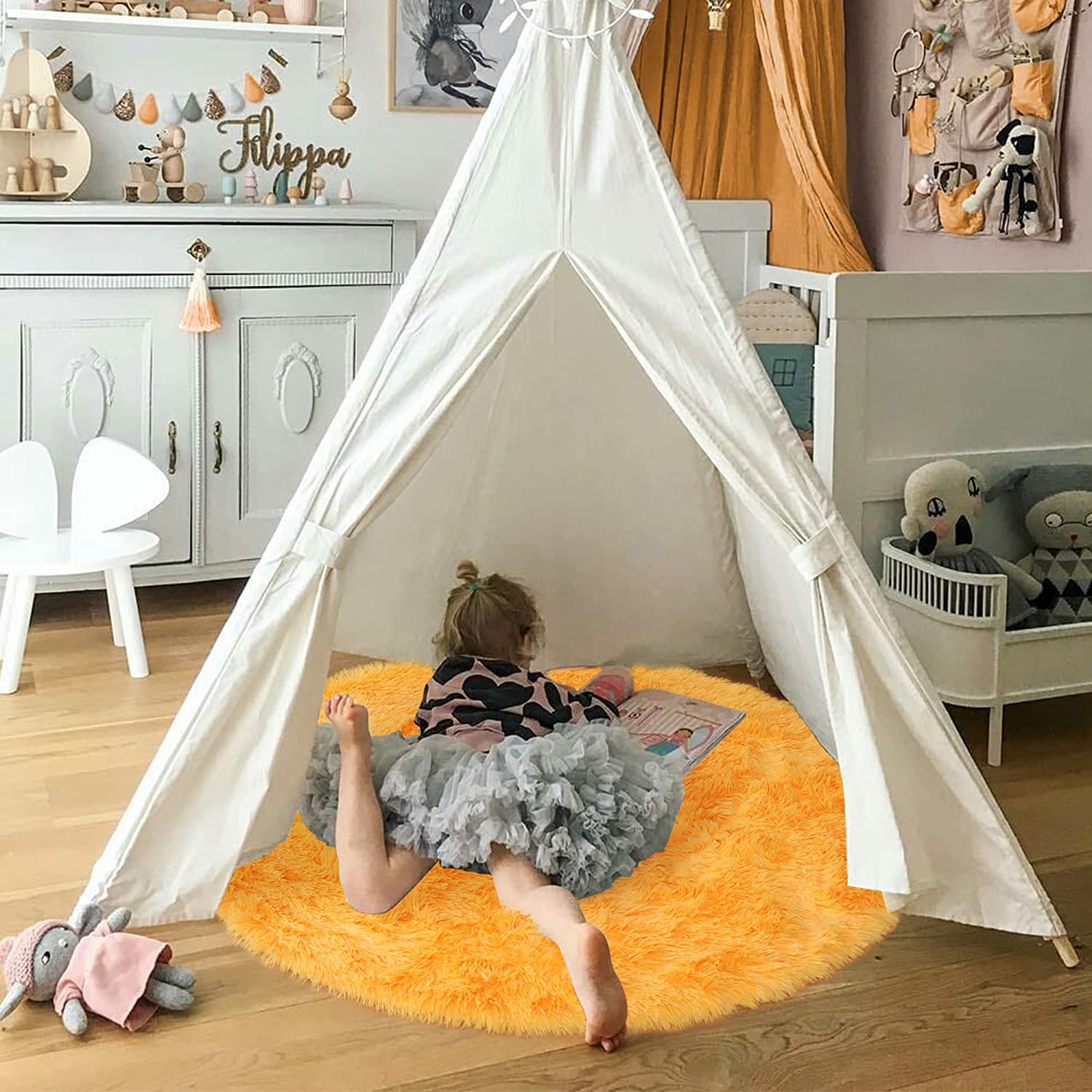 Mềm Orange Vòng Tròn Thảm Thảm - đánh giá và giá Kids Outdoor Teepee