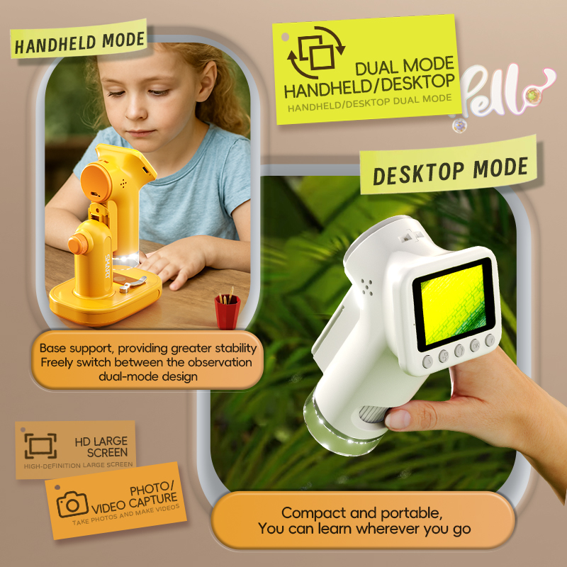 1600X Handheld Microscope 2 In - đánh giá và giá Kids Outdoor Microscope