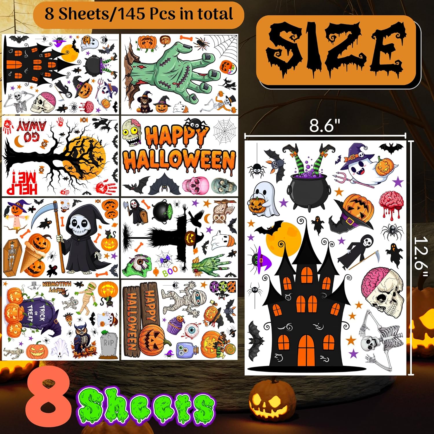 Halloween Window Cling Sticker - đánh giá và giá Kids Outdoor Gift Ideas