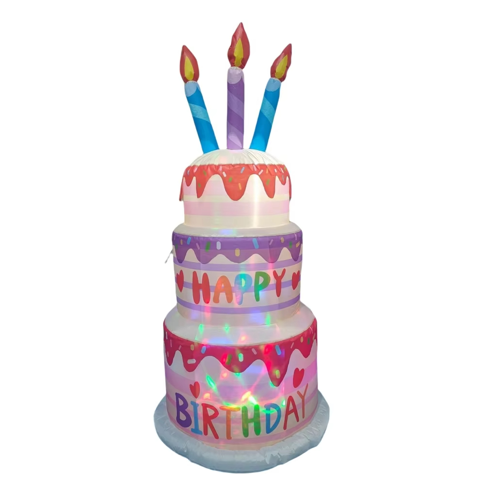 1.8M Inflatable Birthday Cake  - đánh giá và giá Kids Outdoor Decor