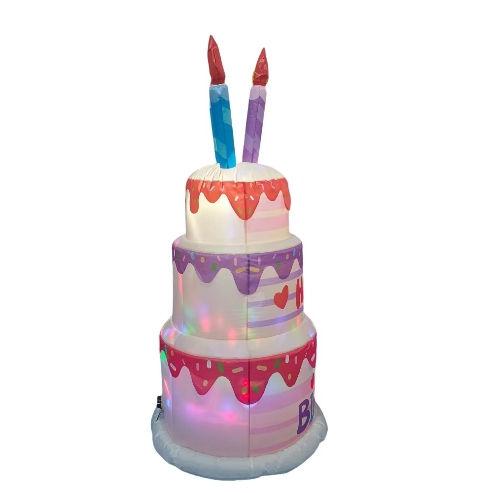 1.8M Inflatable Birthday Cake  - đánh giá và giá Kids Outdoor Decor