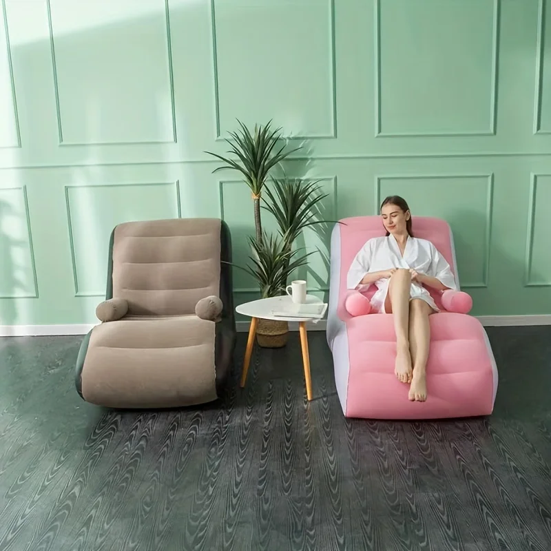 Inflatable Lazy Sofa Flocking  - đánh giá và giá Kids Outdoor Lounge Furniture