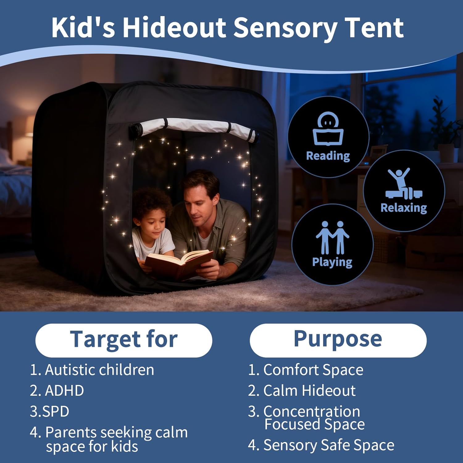 Sensory Tent for Kids 37.4 in  - đánh giá và giá Kids Outdoor Play Table